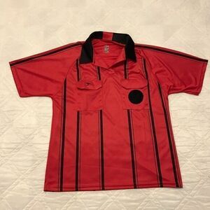 Score Referee Adult‎ Size AM Red Ref Jersey Soccer